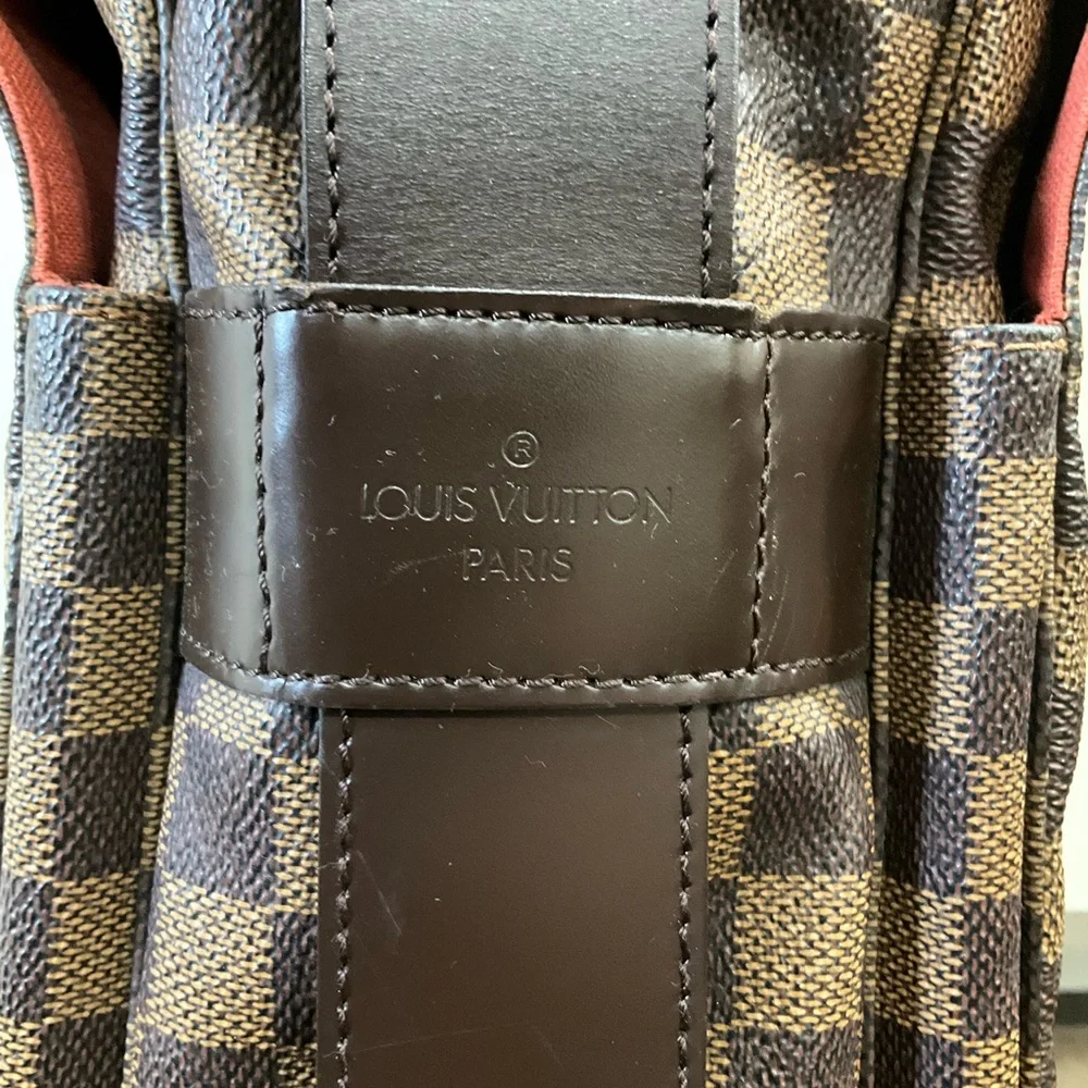Louis Vuitton Brown Checkered Messenger Bag - Picture 14 of 16